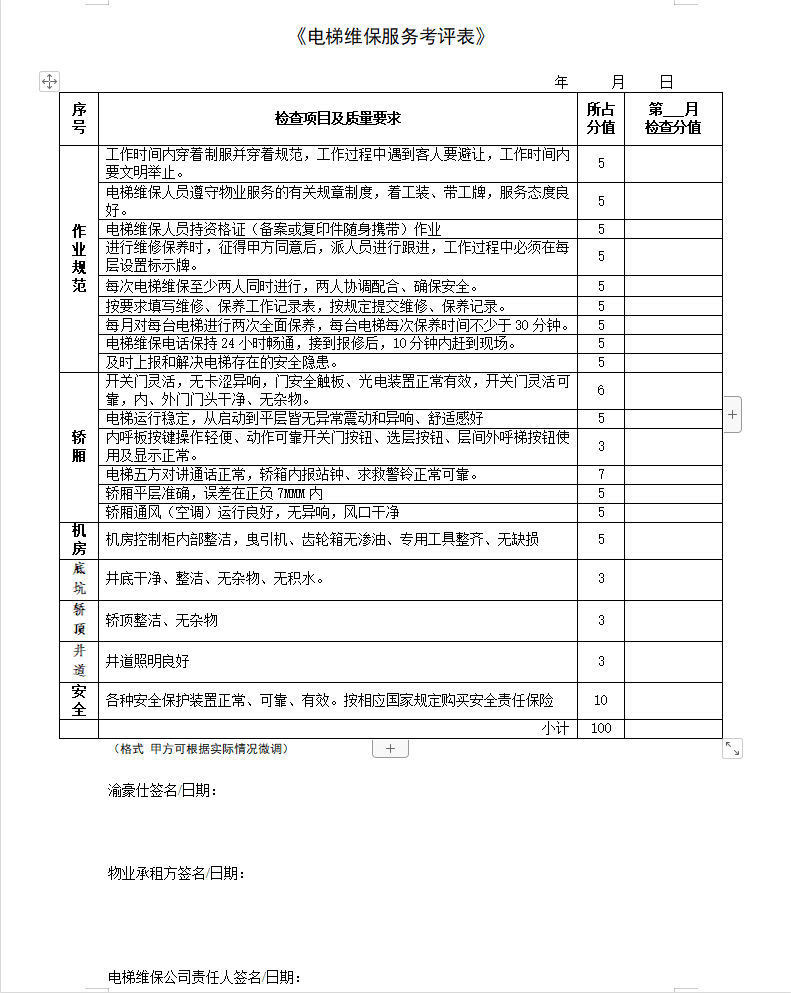 高科总部广场一期电梯维保服务询价信息公告
